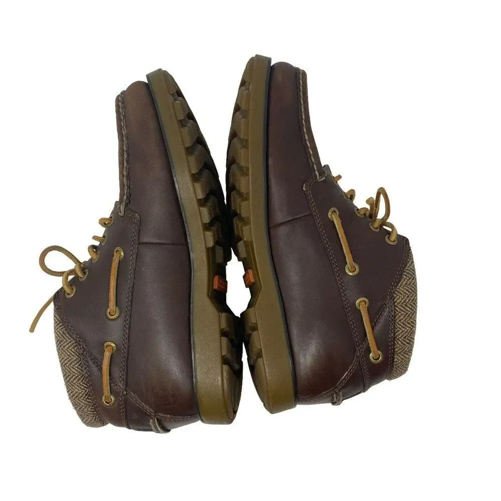 ‎Men’s Sperry leather Chukka boot Tweed Brown Sz 8 Rare